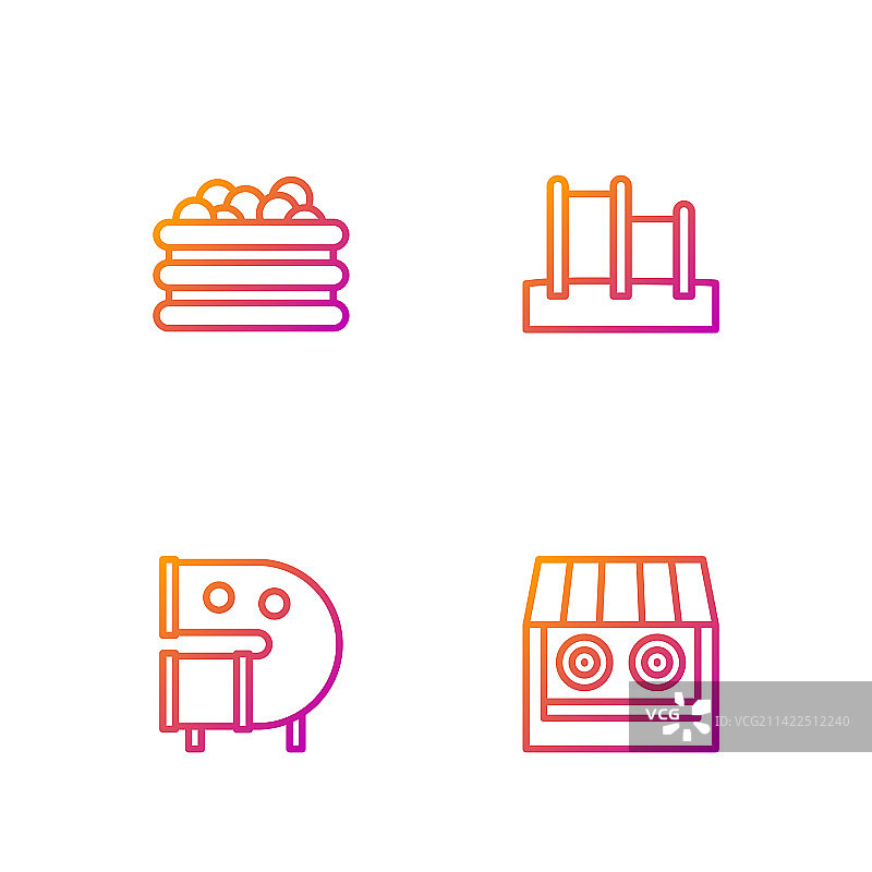 射击场、儿童游乐场滑梯图片素材