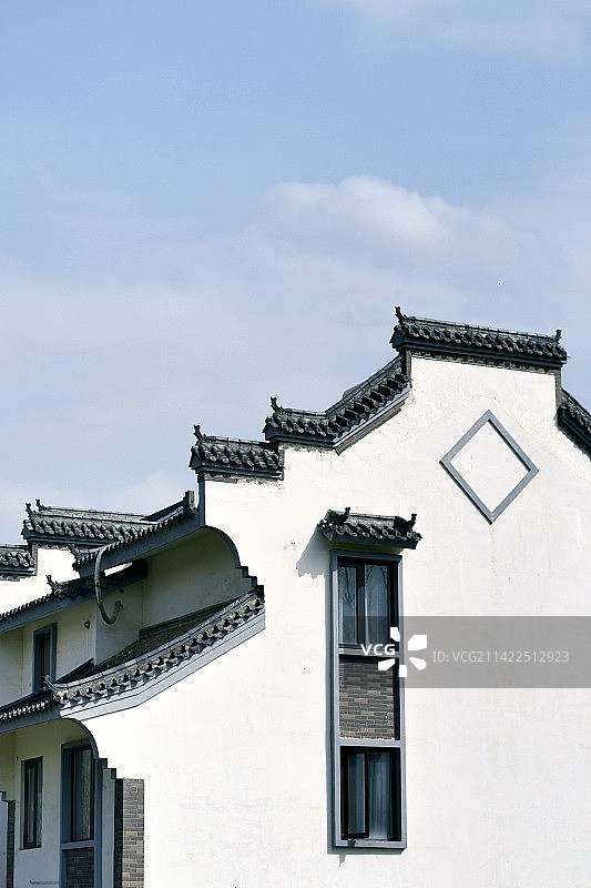 西安环山路未被拆除的别墅图片素材