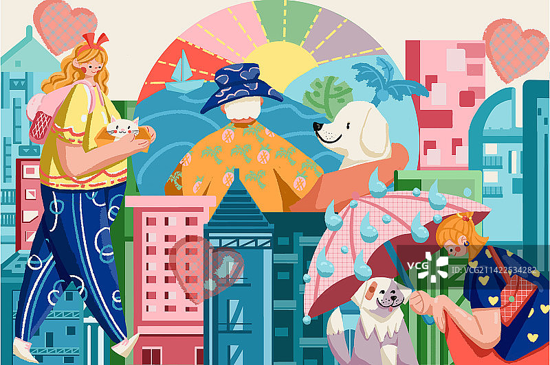 停止流浪，以爱为家图片素材