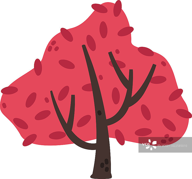 红色灌木丛图片素材