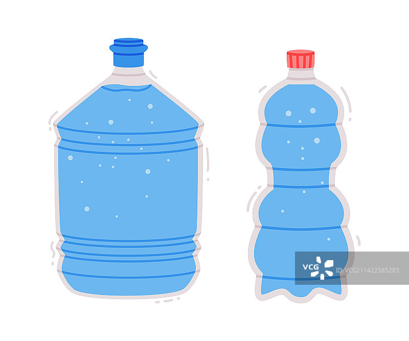 可重复使用塑料瓶H2O水图片素材