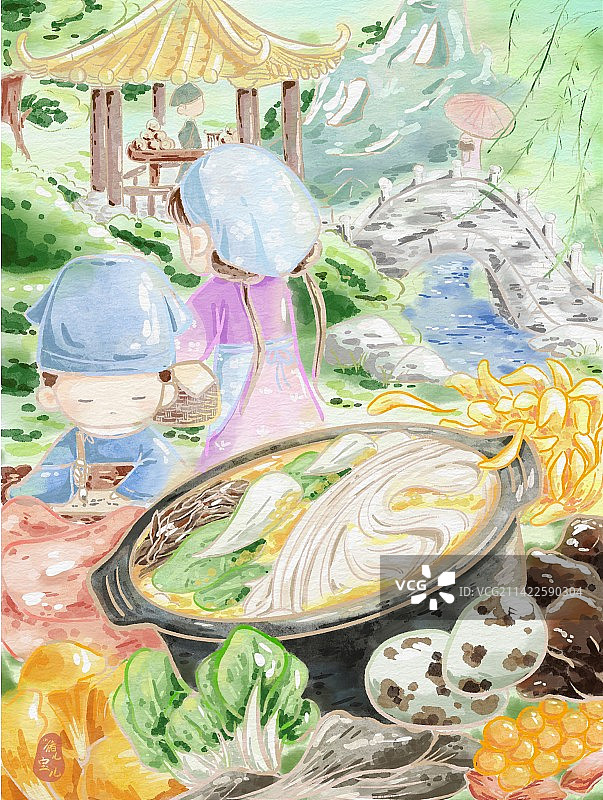 云南过桥米线图片素材