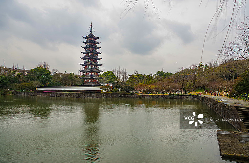 松江方塔园图片素材