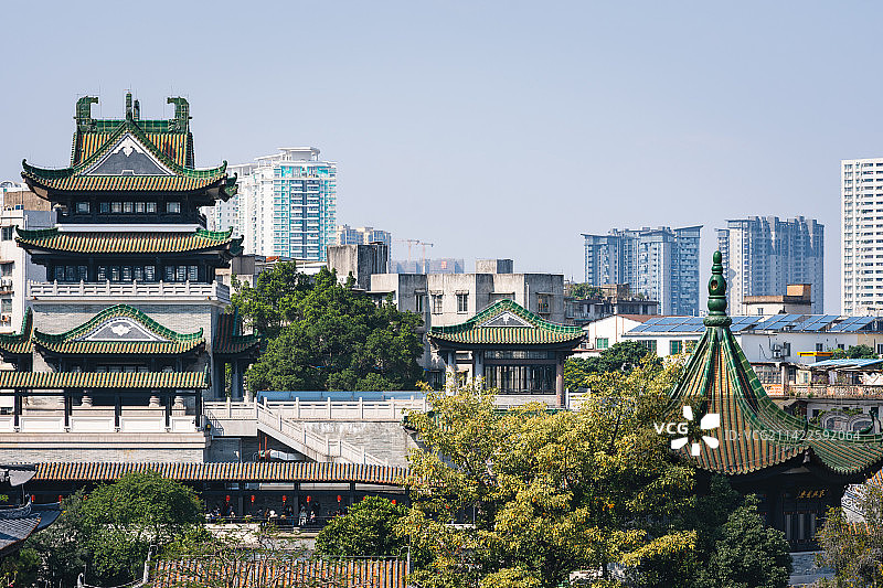广州永庆坊粤剧艺术博物馆古典建筑图片素材