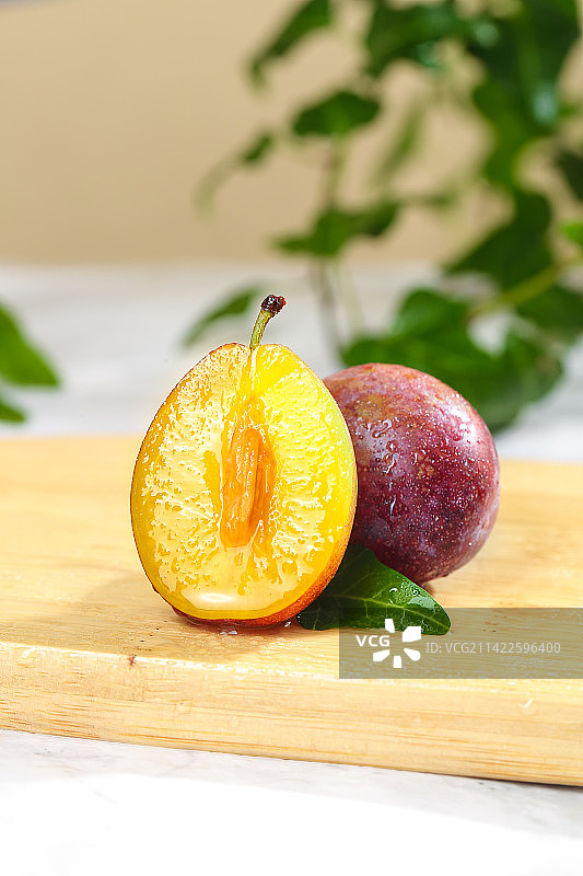 浅底上的澳洲西梅图片素材