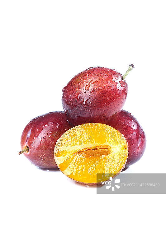 白底上的澳洲西梅图片素材