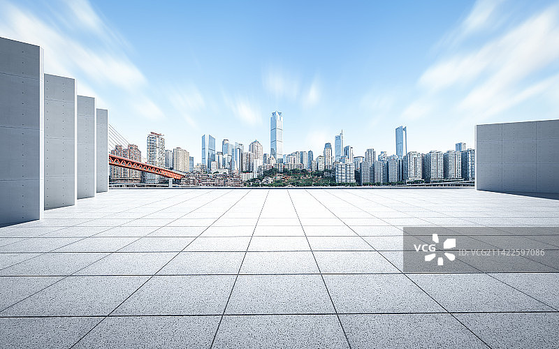 重庆城市建筑平台广场图片素材