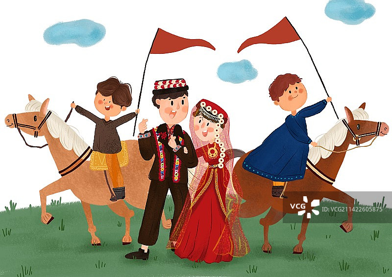 新疆塔克族传统婚礼图片素材