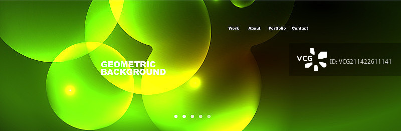 霓虹灯发光气泡圈魔法能量空间图片素材