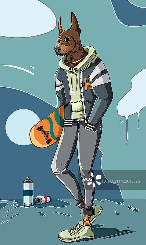 潮流插画图片素材