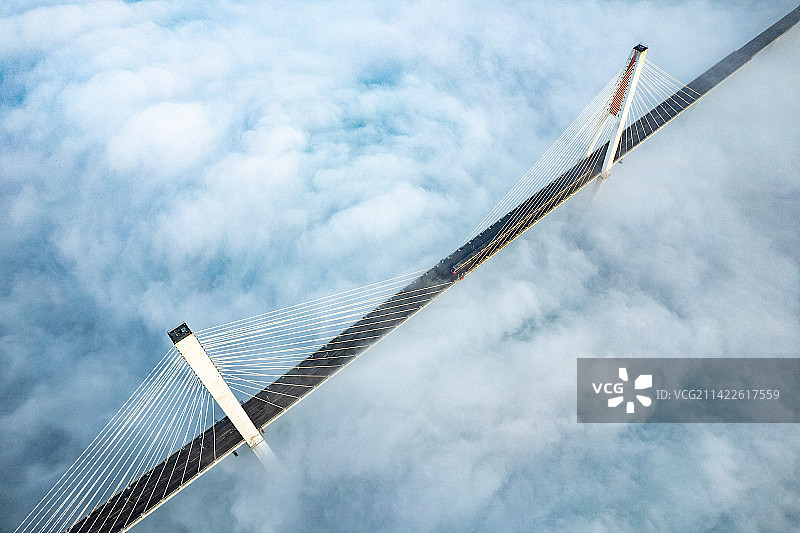 重庆云端大桥（云端列车）图片素材