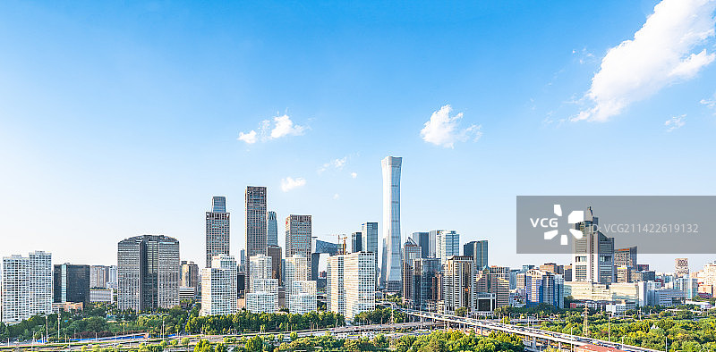 北京城市天际线图片素材