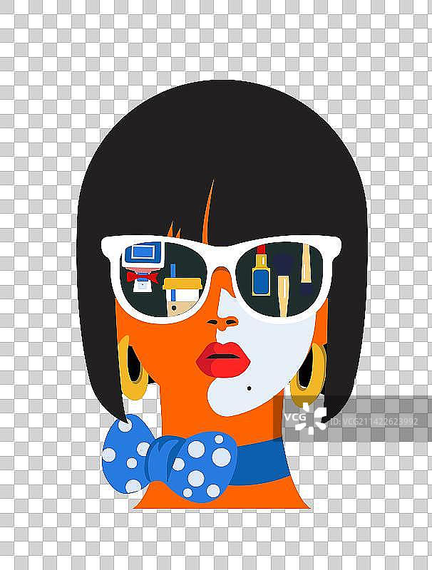 美妆女性头部特写图片素材