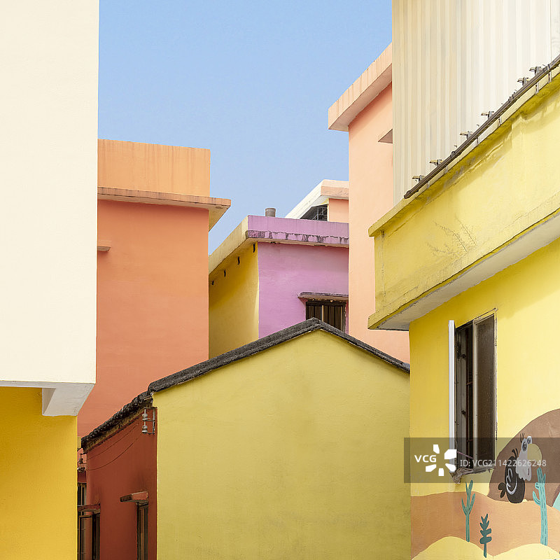 广东江门彩虹村一角图片素材