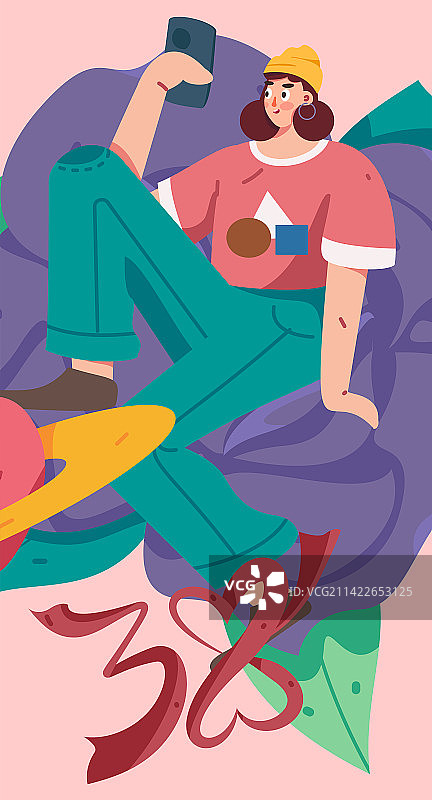 3.12国际妇女节职业女性扁平人物矢量概念运营手绘插画图片素材