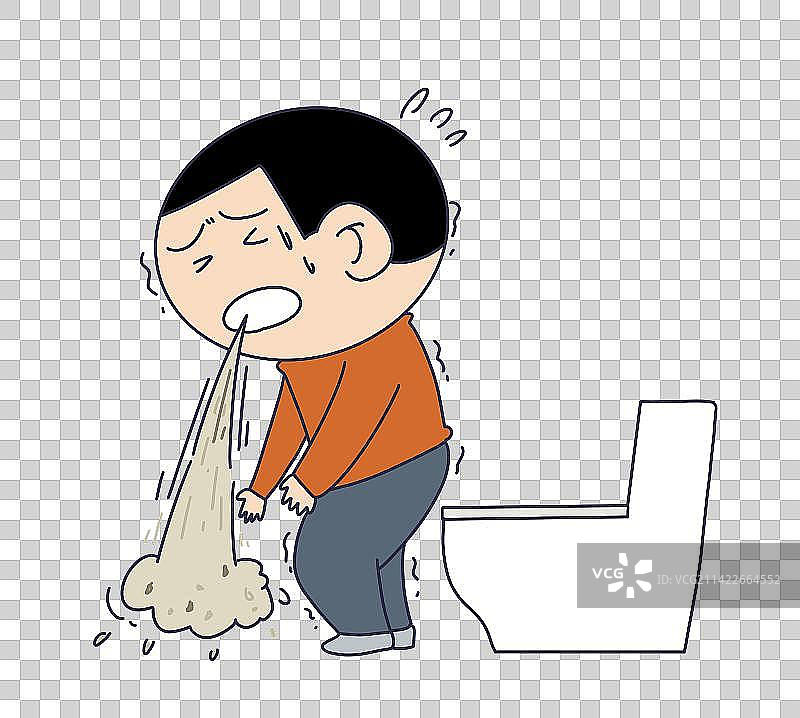 元素：呕吐腹泻的人物图片素材