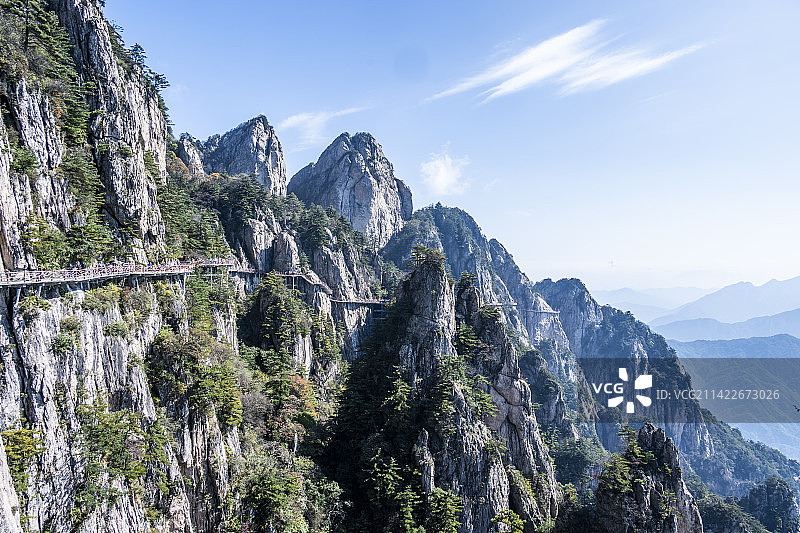 河南省洛阳市栾川县老君山风景名胜区十里画廊图片素材