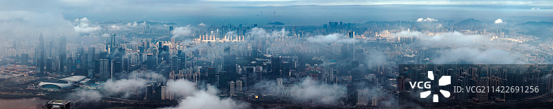 深圳市南山区全景图图片素材