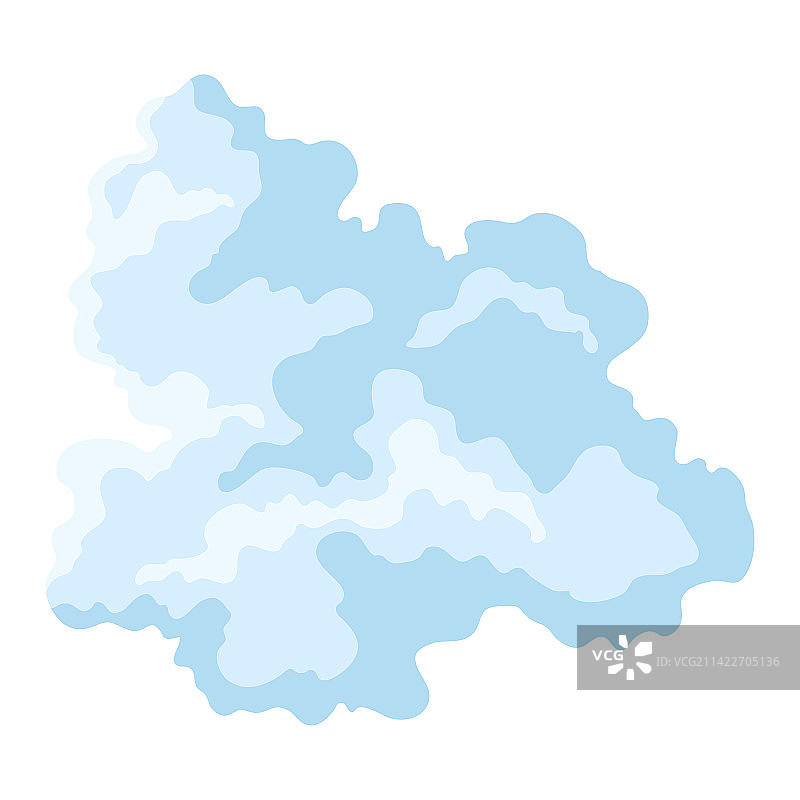 抽象风格化云朵插画图片素材