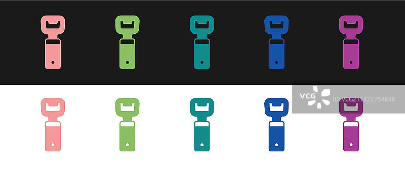 开瓶器图标，黑白背景图片素材