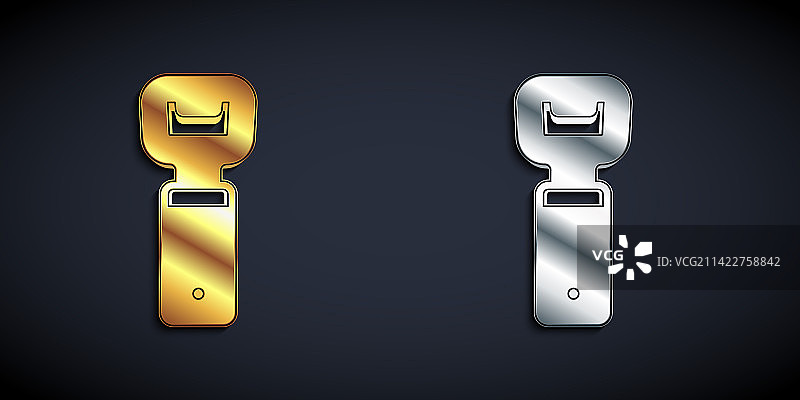 金色和银色开瓶器图标图片素材