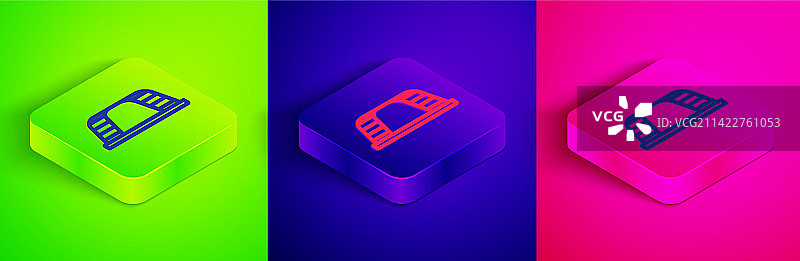 2.5D线条单杠图标图片素材