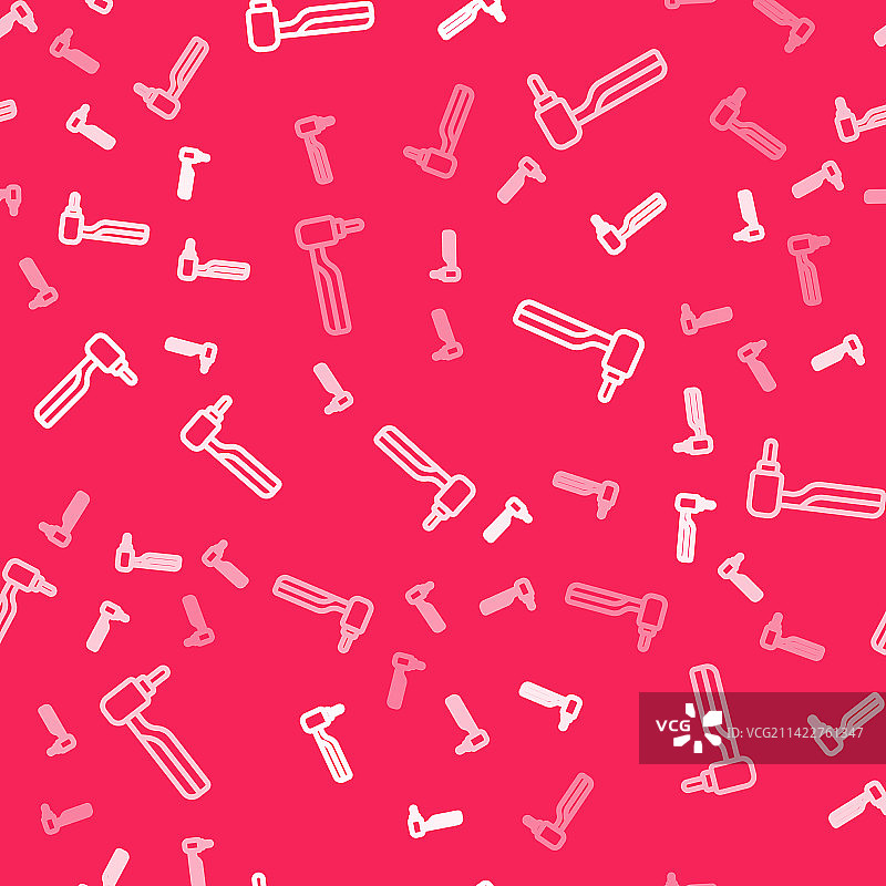 白色线条牙钻图标图片素材