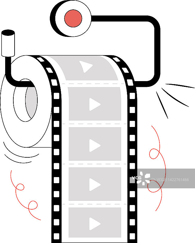 视频卷轴图片素材