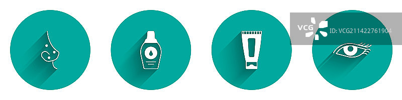 祛痘洗发水乳液套装图片素材