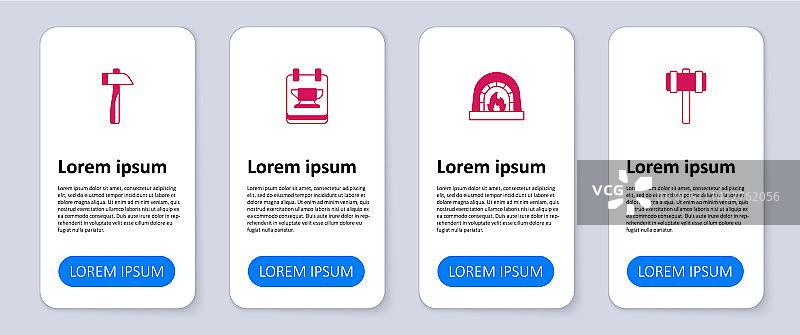 大锤铁匠烤箱铁砧工具套装图片素材