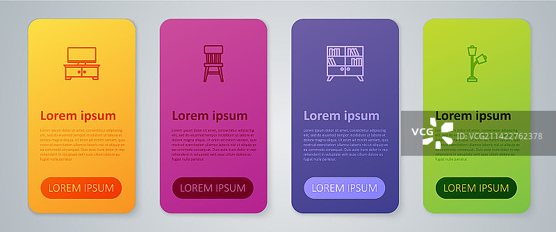 图书馆书架落地灯电视桌子图片素材