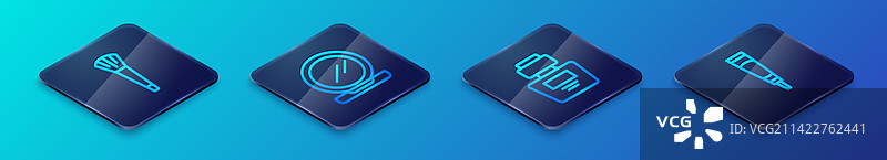 2.5D线条香水化妆刷乳霜图片素材