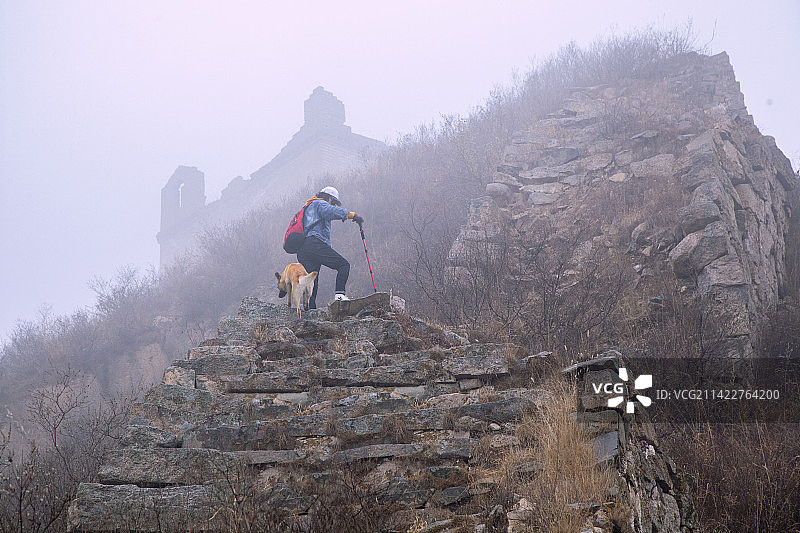 河北保定市万里长城“乌龙沟段”唐子沟风光图片素材