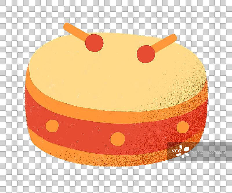 大鼓手绘插画图片素材