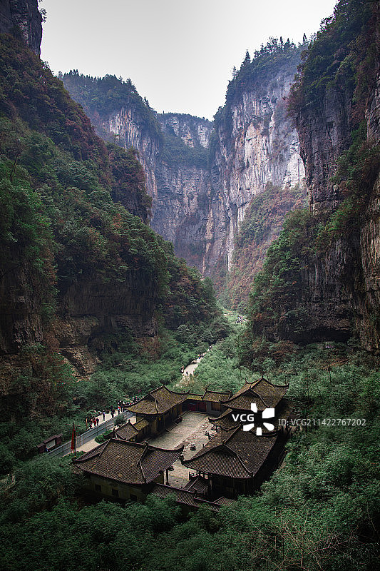 中国重庆武隆天生三桥的风光图片素材