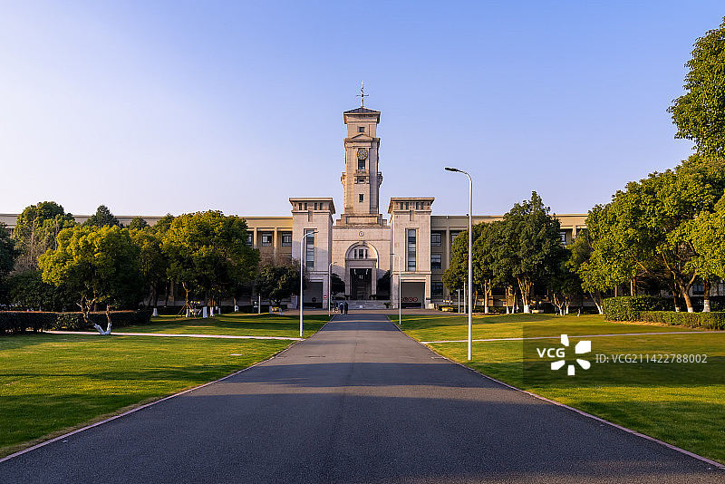 浙江宁波诺丁汉大学校园景色图片素材