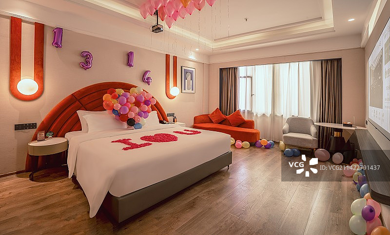 高档酒店情侣房图片素材