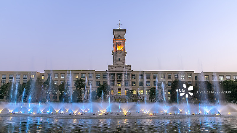 浙江宁波诺丁汉大学校园景色图片素材