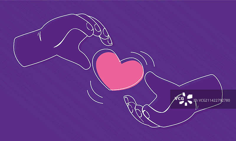 充满爱心的双手图片素材