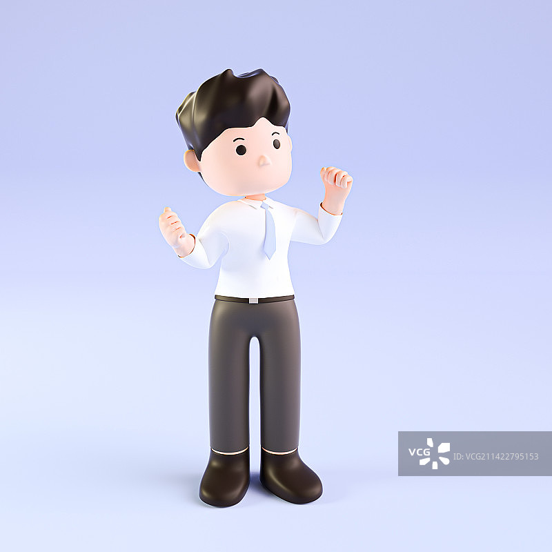 3D渲染卡通商务人物图片素材