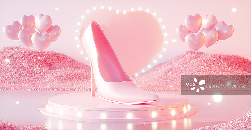 38妇女节创意C4D场景图片素材