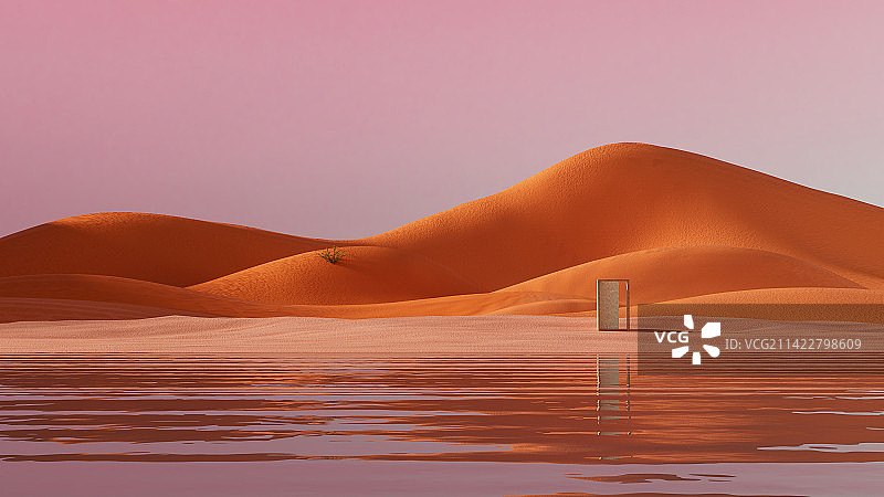 iDSTORE-三维渲染户外自然风光数字场景产品展示背景图片素材