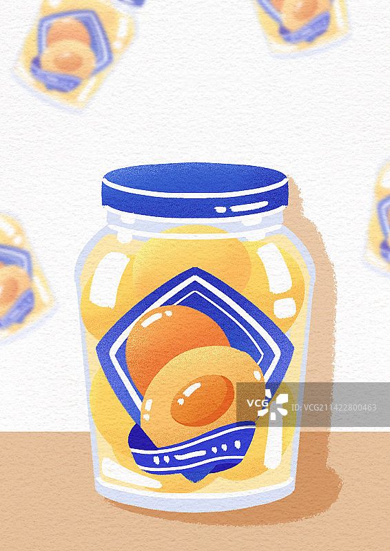 黄桃罐头图片素材