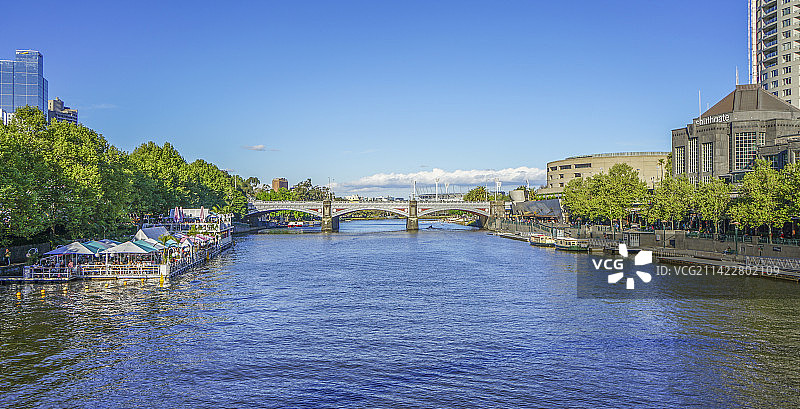 墨尔本雅拉河城市风光图片素材