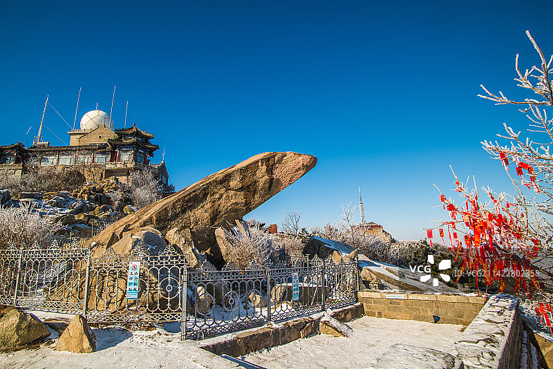 泰山雾凇云海图片素材