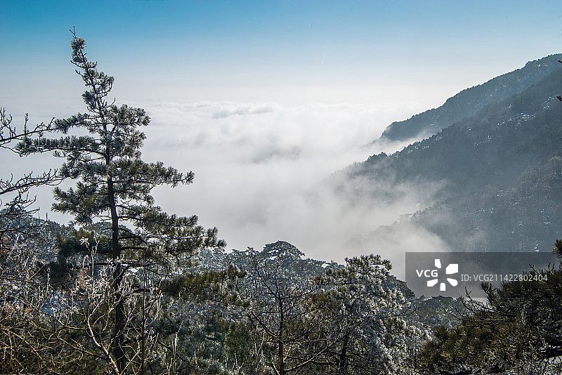 泰山雾凇云海图片素材