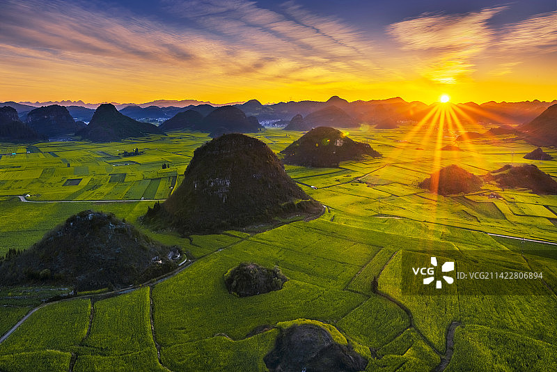 油菜花开又一春图片素材