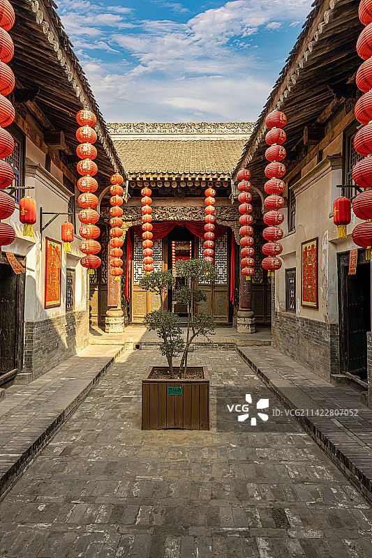 山西省万荣县李家大院图片素材