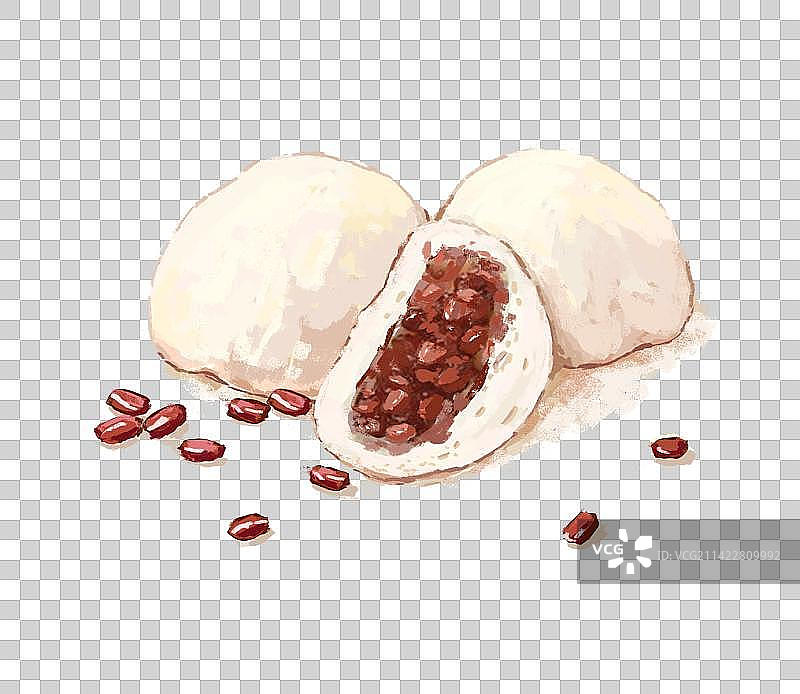 豆沙包 红豆图片素材