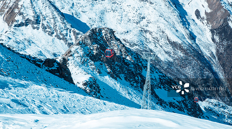 中国达古冰山景观图片素材